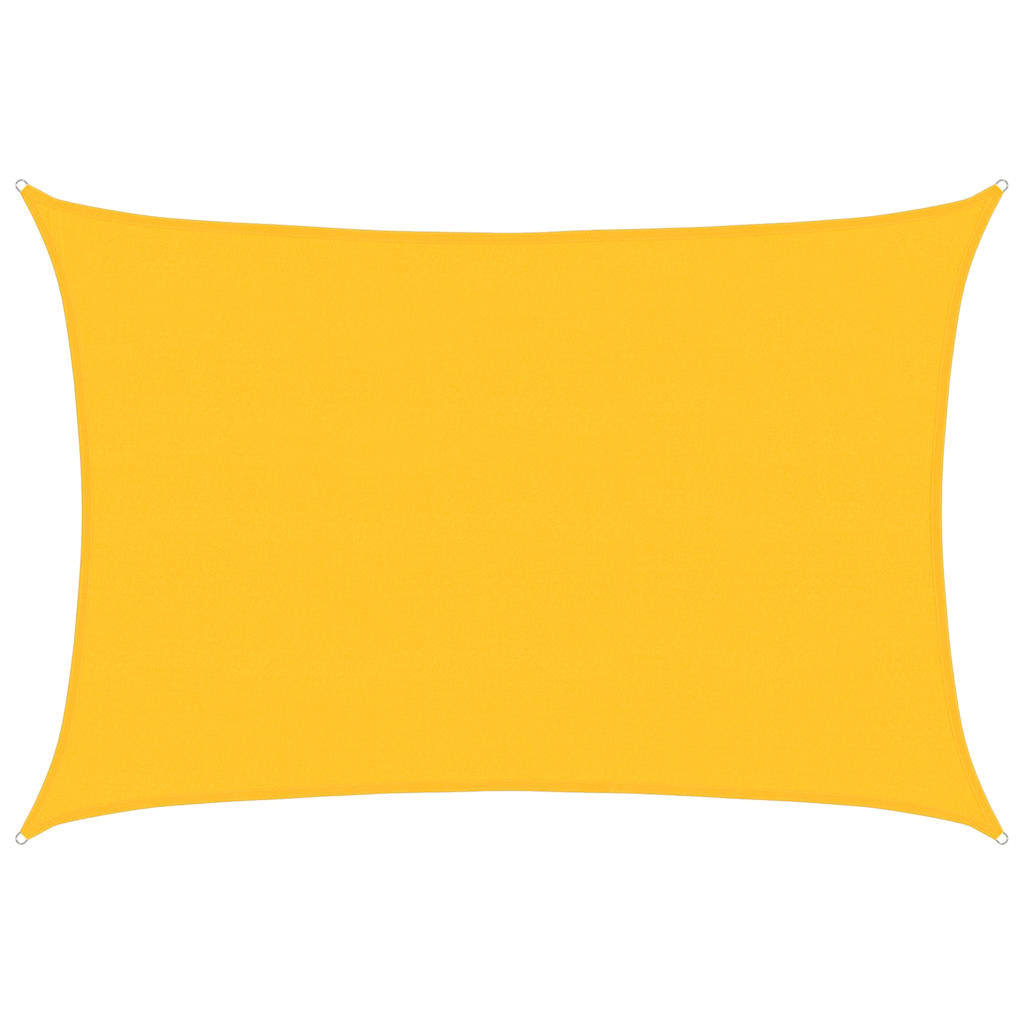 Vidaxl zonnezeil 160 g m² rechthoekig 5x6 m hdpe geel