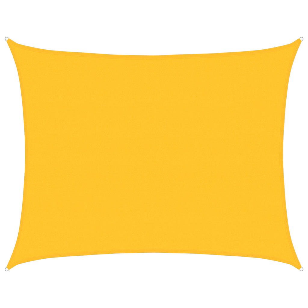Vidaxl zonnezeil 160 g m² rechthoekig 6x7 m hdpe geel