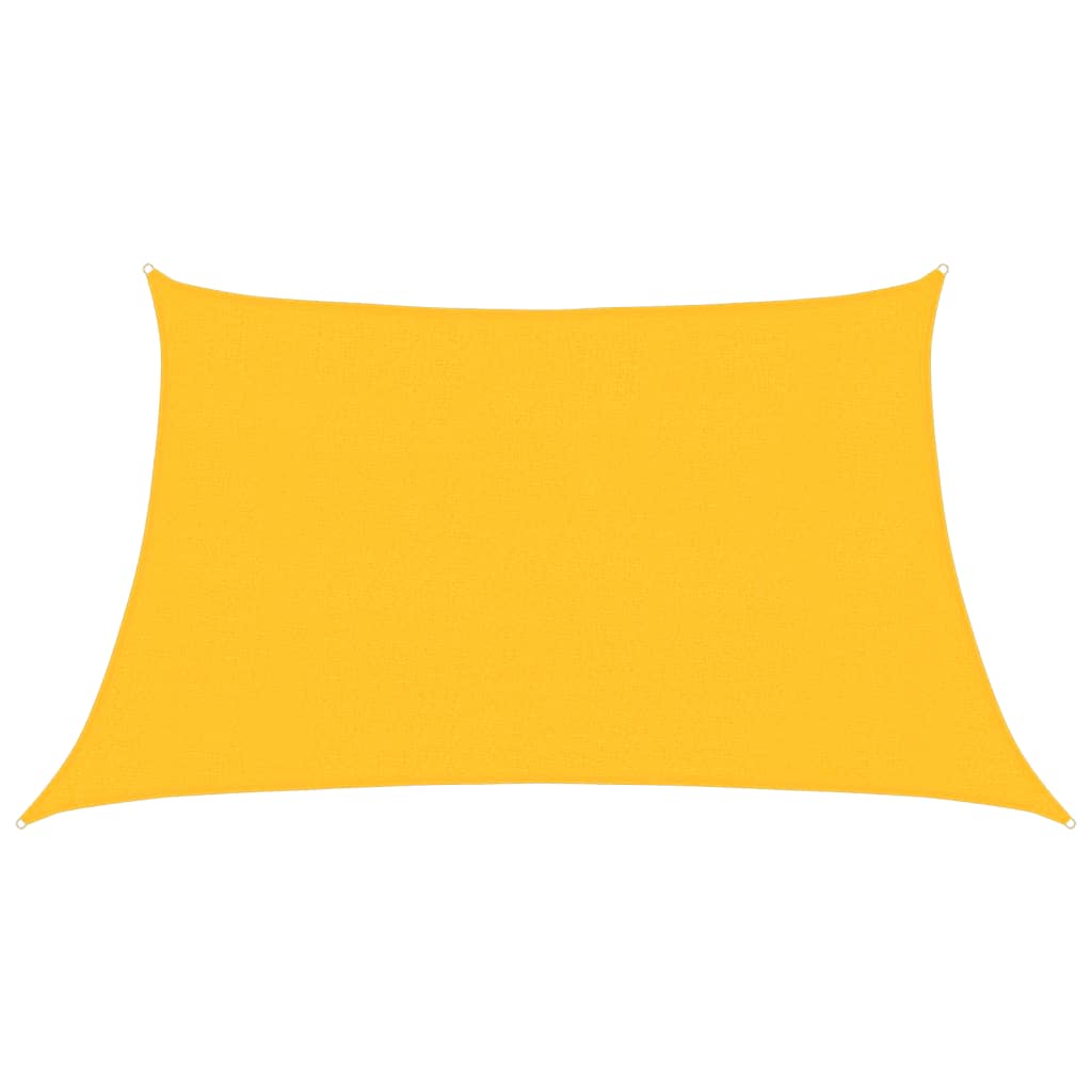 VidaXL Sonnensegel 160 g/m² 3 4x2 m HDPE gelb