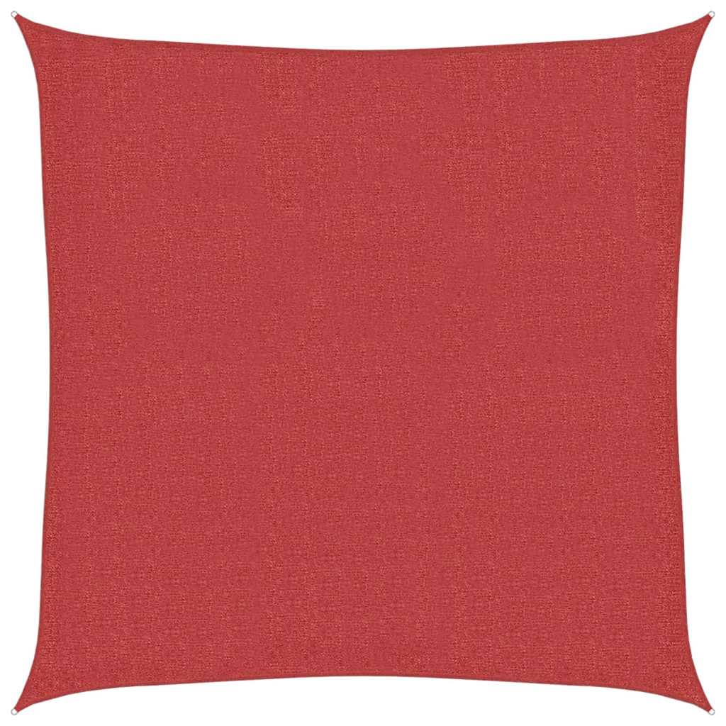VidaXL Sonnensegel 160 g/m² 2x2 m HDPE rot