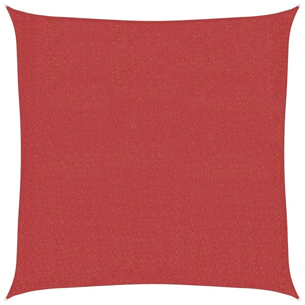VidaXL Sonnensegel 160 g/m² 2x2 m HDPE rot