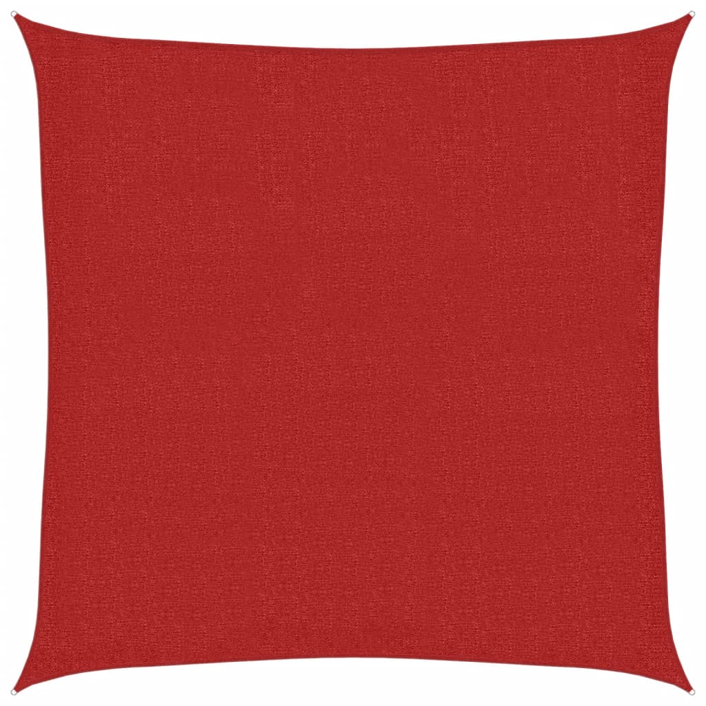 VidaXL Sonnensegel 160 g/m² 3x3 m HDPE rot