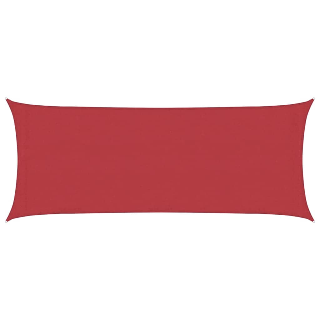 VidaXL Sonnensegel 160 g/m² 2x5 m HDPE rot