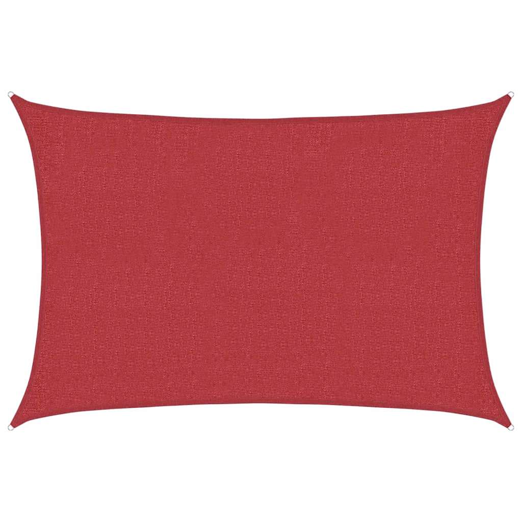 VidaXL Sonnensegel 160 g/m² 2,5 x 3,5 m HDPE rot