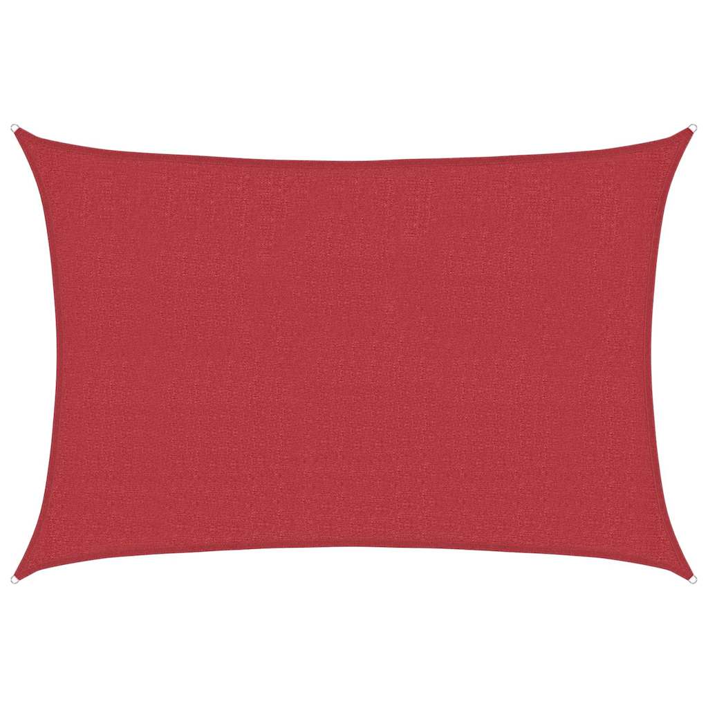VidaXL Sonnensegel 160 g/m² 2,5 x 4 m HDPE rot