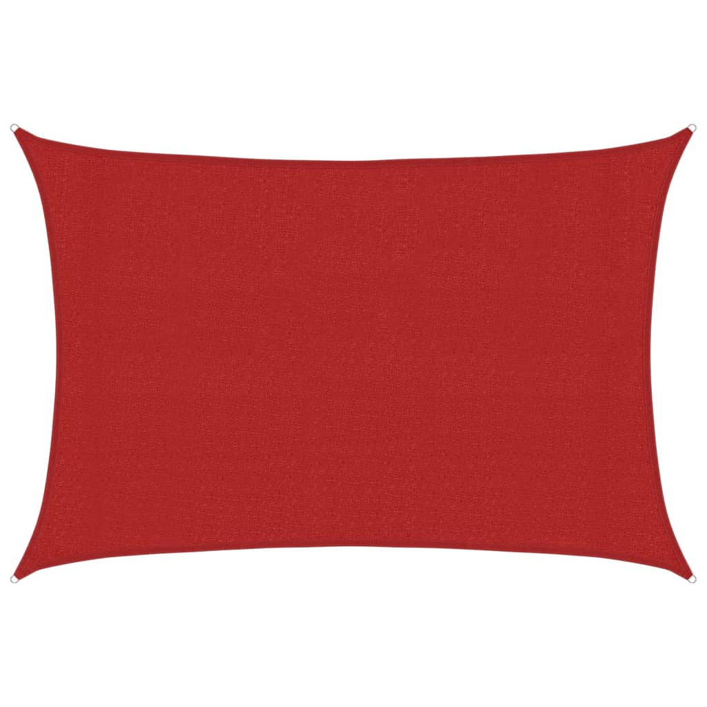 VidaXL Sonnensegel 160 g/m² 3x4 m HDPE rot