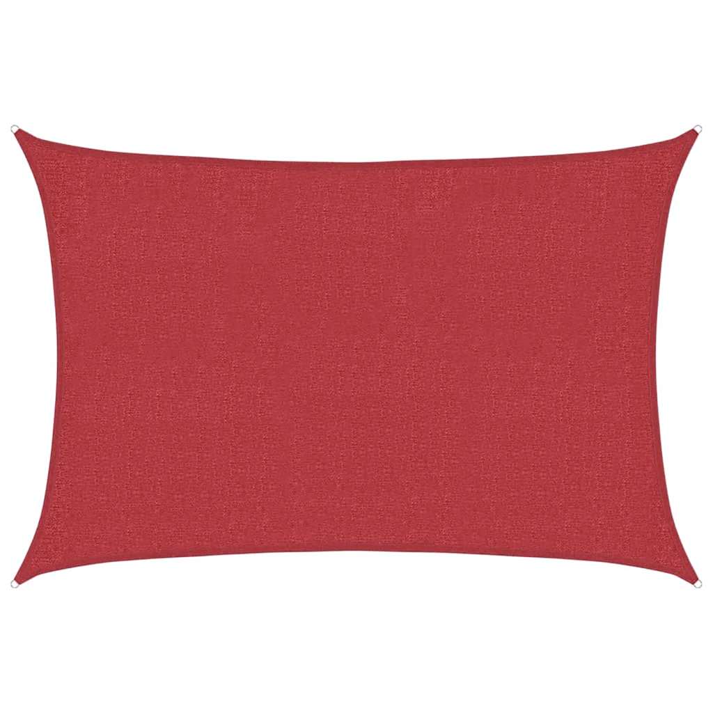 VidaXL Sonnensegel 160 g/m² 3x4,5 m HDPE rot