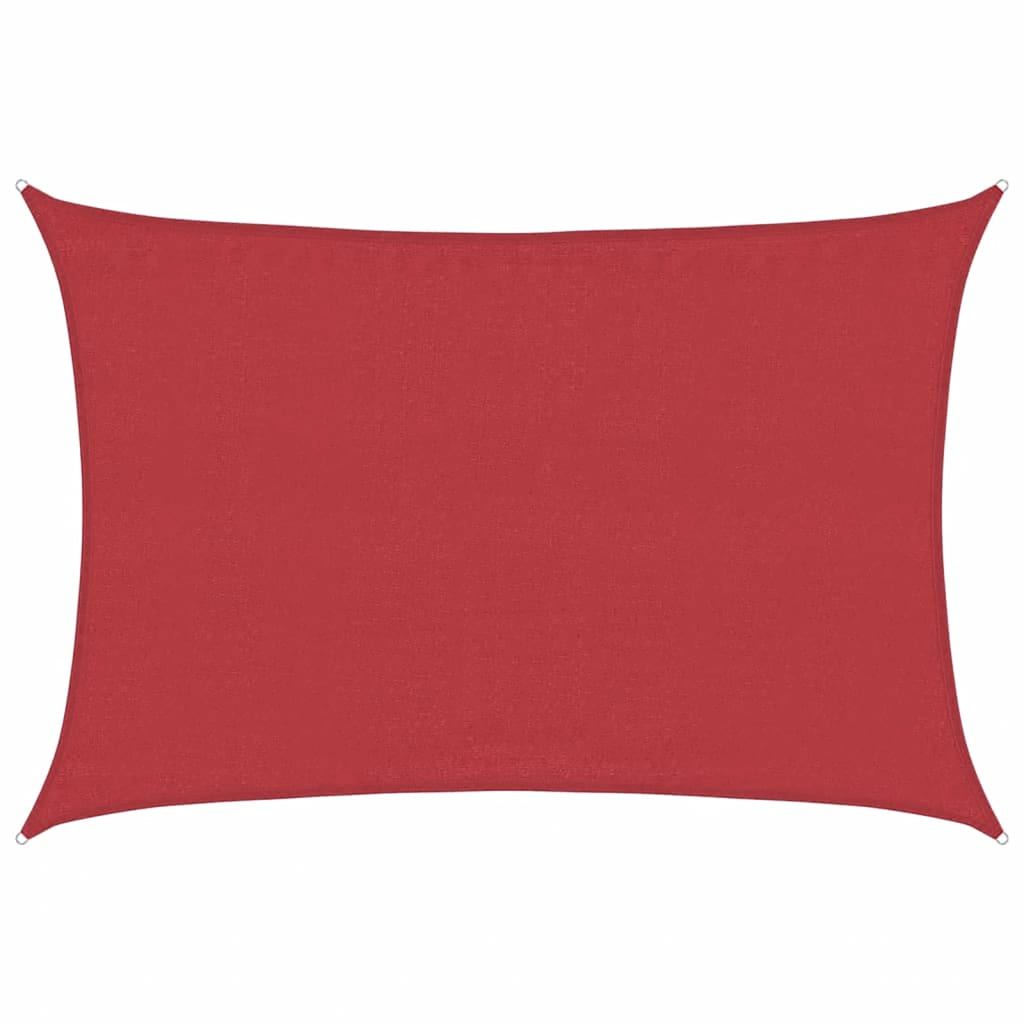 VidaXL Sonnensegel 160 g/m² 3,5 x 5 m HDPE rot