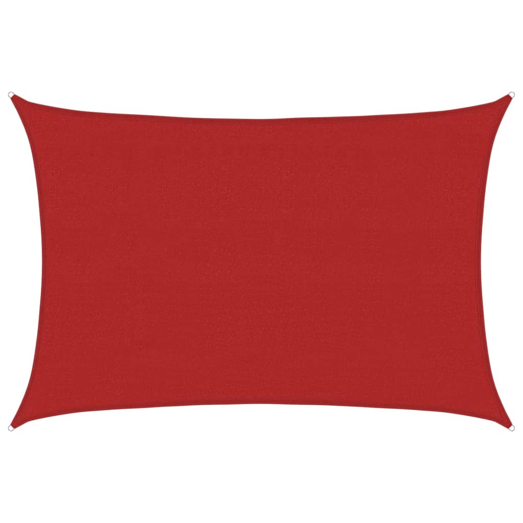VidaXL Sonnensegel 160 g/m² 4x5 m HDPE rot
