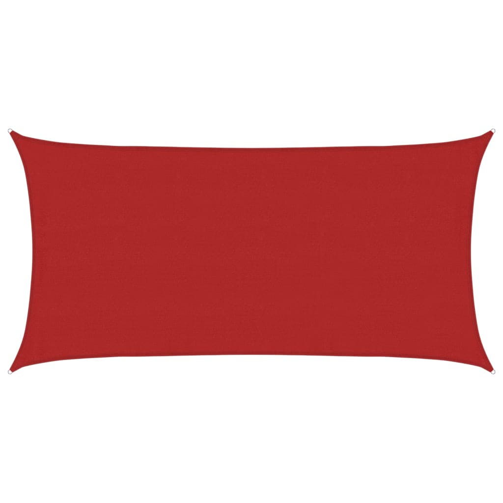 VidaXL Sonnensegel 160 g/m² 4x7 m HDPE rot