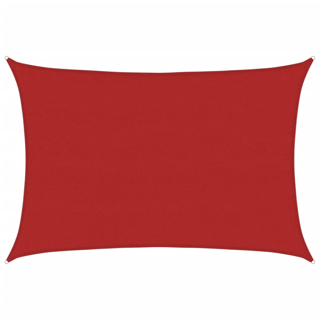 VidaXL Sonnensegel 160 g/m² 5x7 m HDPE -Rot
