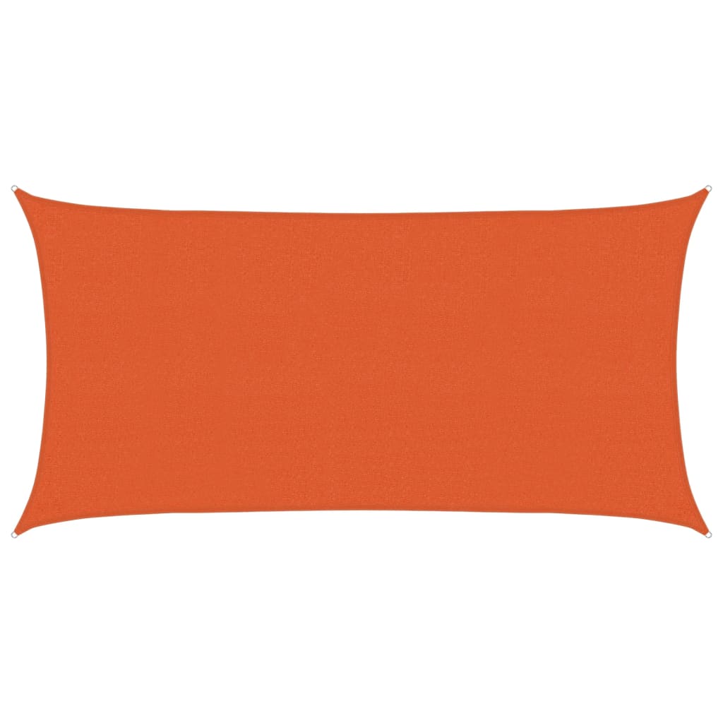 VidaXL Sonnensegel 160 g/m² 2x3,5 m HDPE orange
