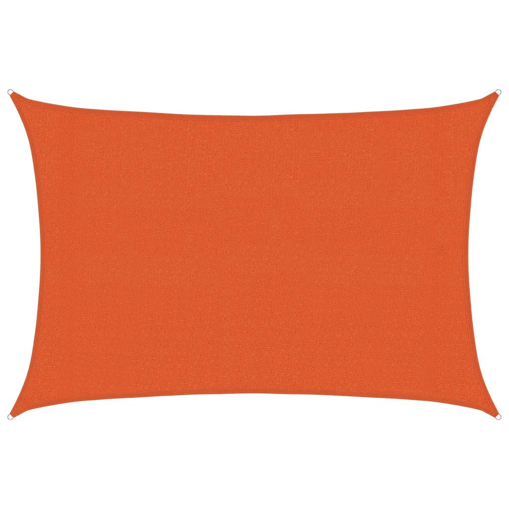 Vidaxl zonnezeil 160 g m² rechthoekig 3x4,5 m hdpe oranje