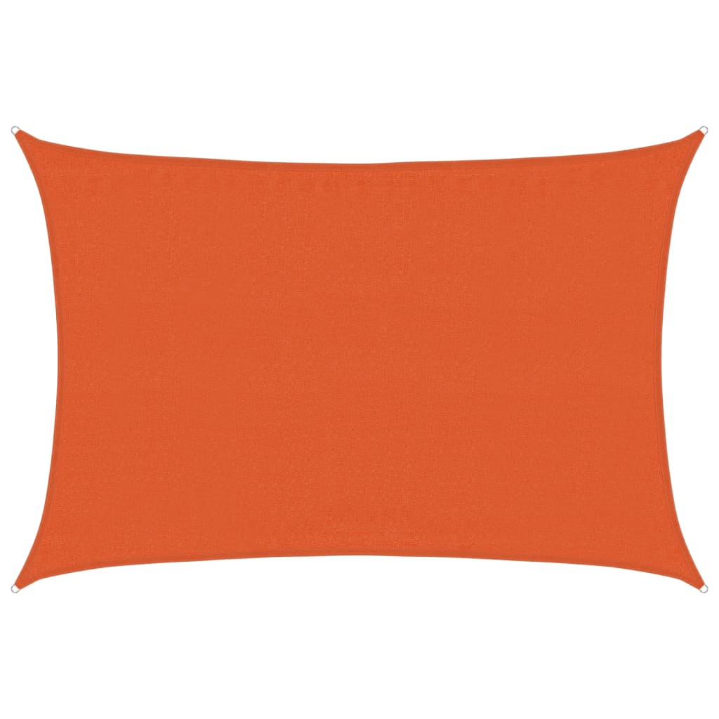 VidaXL Sonnensegel 160 g/m² 3,5 x 4,5 m HDPE orange