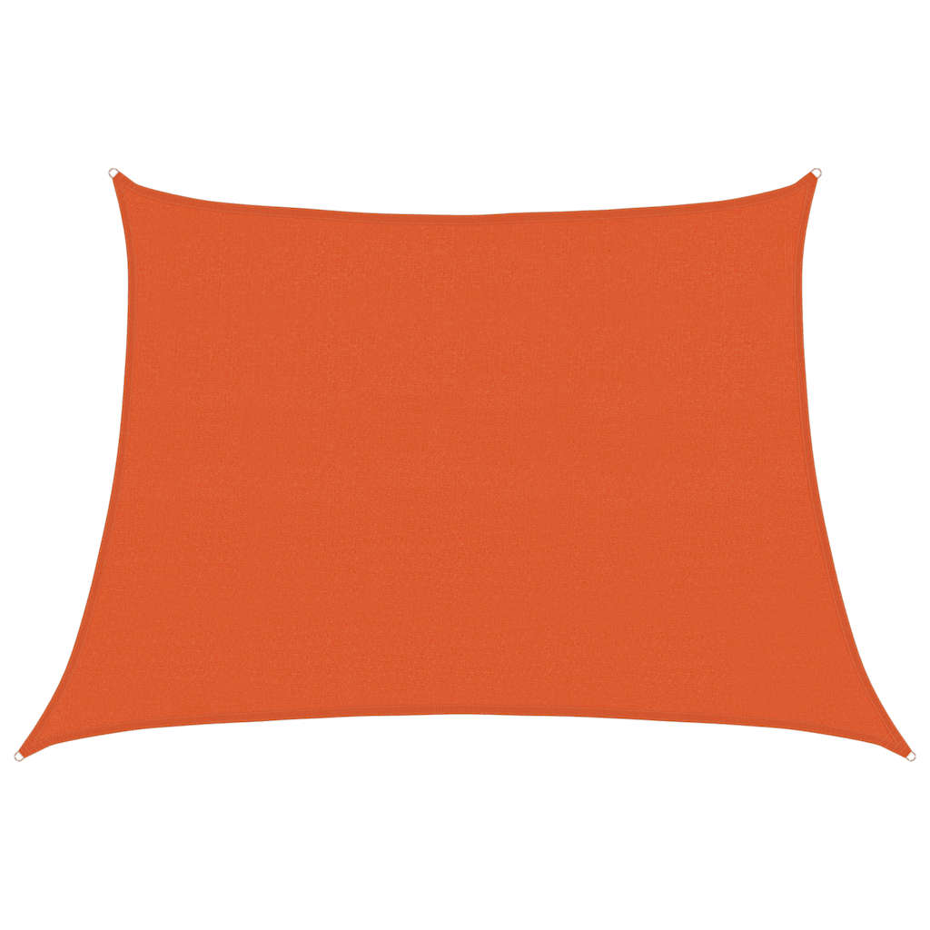 Vidaxl zonnezeil 160 g m² trapezium 4 5x3 m hdpe oranje