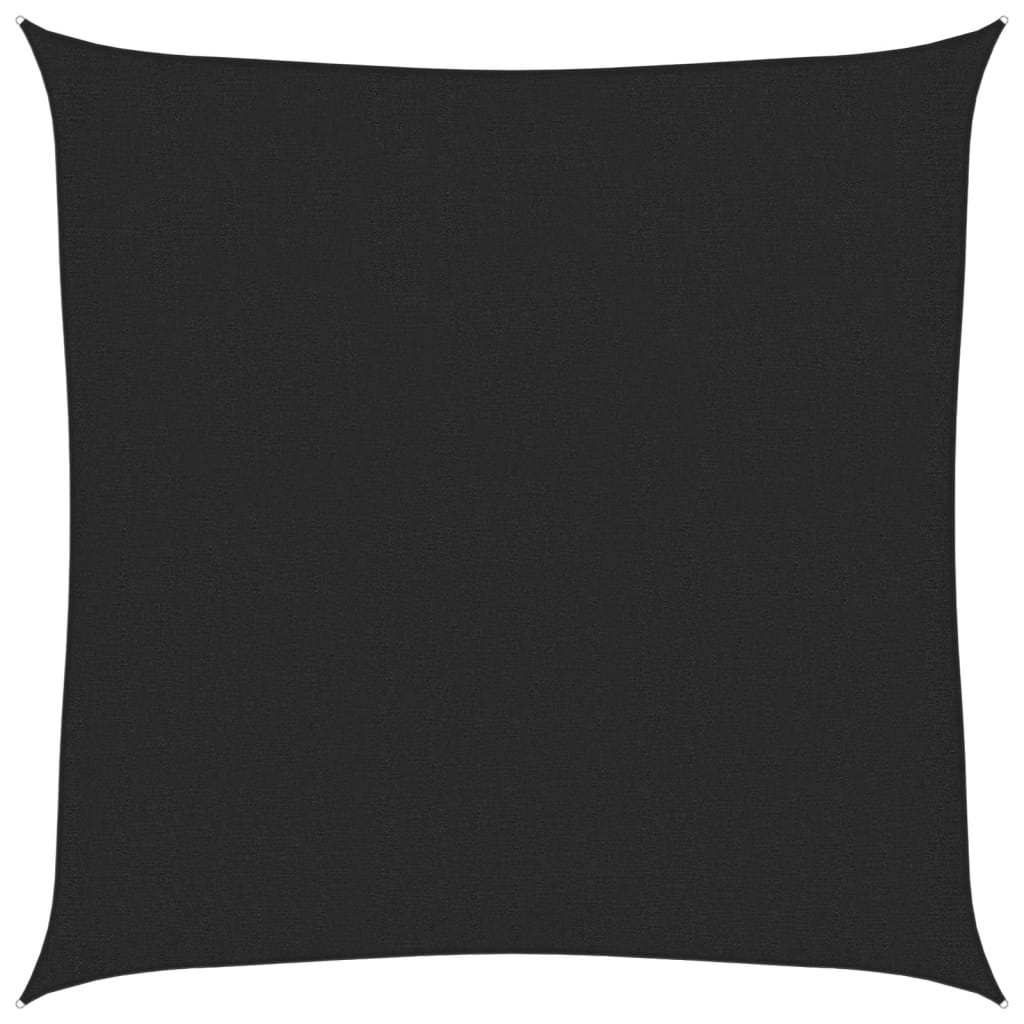 VidaXL Sonnensegel 160 g/m² 2,5 x 2,5 m HDPE Schwarz