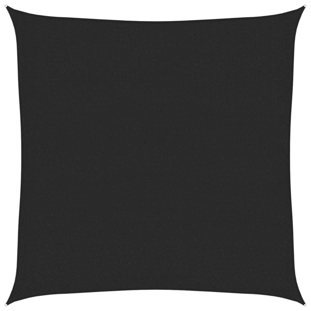 VidaXL Sonnensegel 160 g/m² 3,6 x 3,6 m HDPE Schwarz