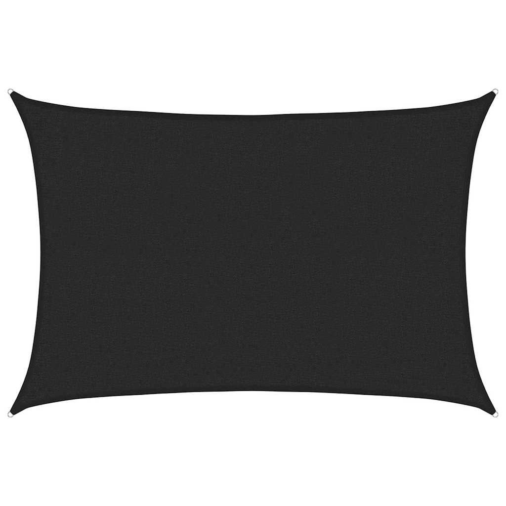 Vidaxl zonnezeil 160 g m² 2x3 m hdpe zwart