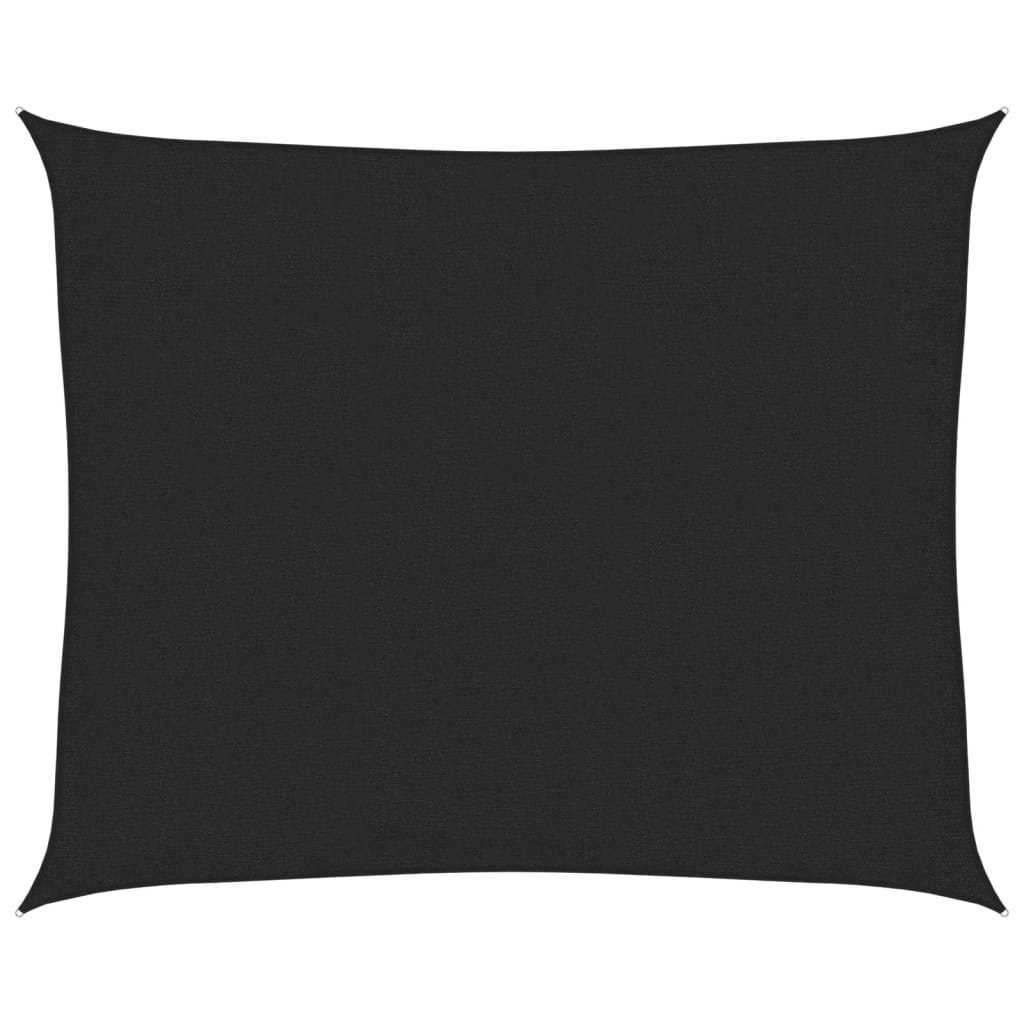 VidaXL Sonnensegel 160 g/m² 2,5 x 3 m HDPE Schwarz