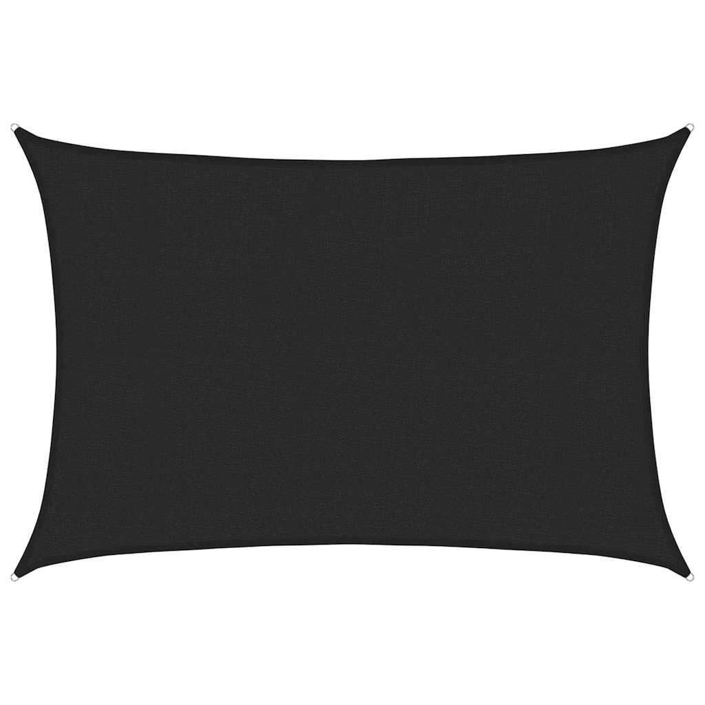 Vidaxl zonnezeil 160 g m² 2,5x3,5 m hdpe zwart