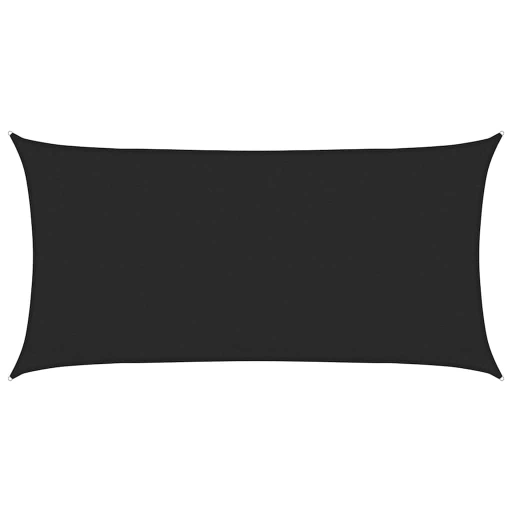 VidaXL Sonnensegel 160 g/m² 3x6 m HDPE Schwarz
