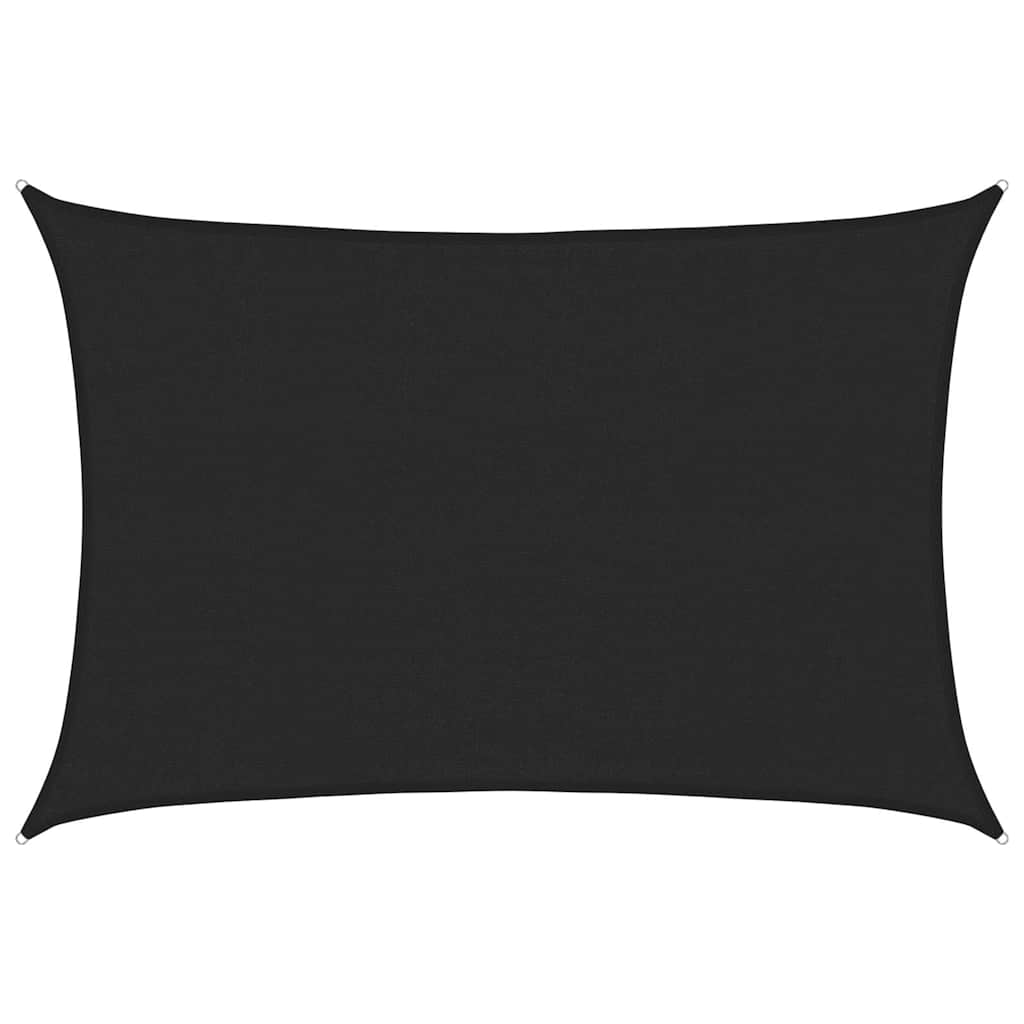 Vidaxl zonnezeil 160 g m² 3,5x5 m hdpe zwart