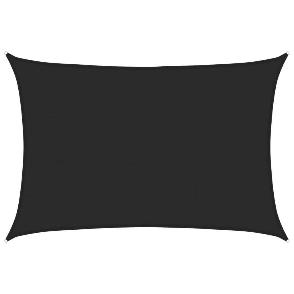 Vidaxl zonnezeil 160 g m² 5x6 m hdpe zwart