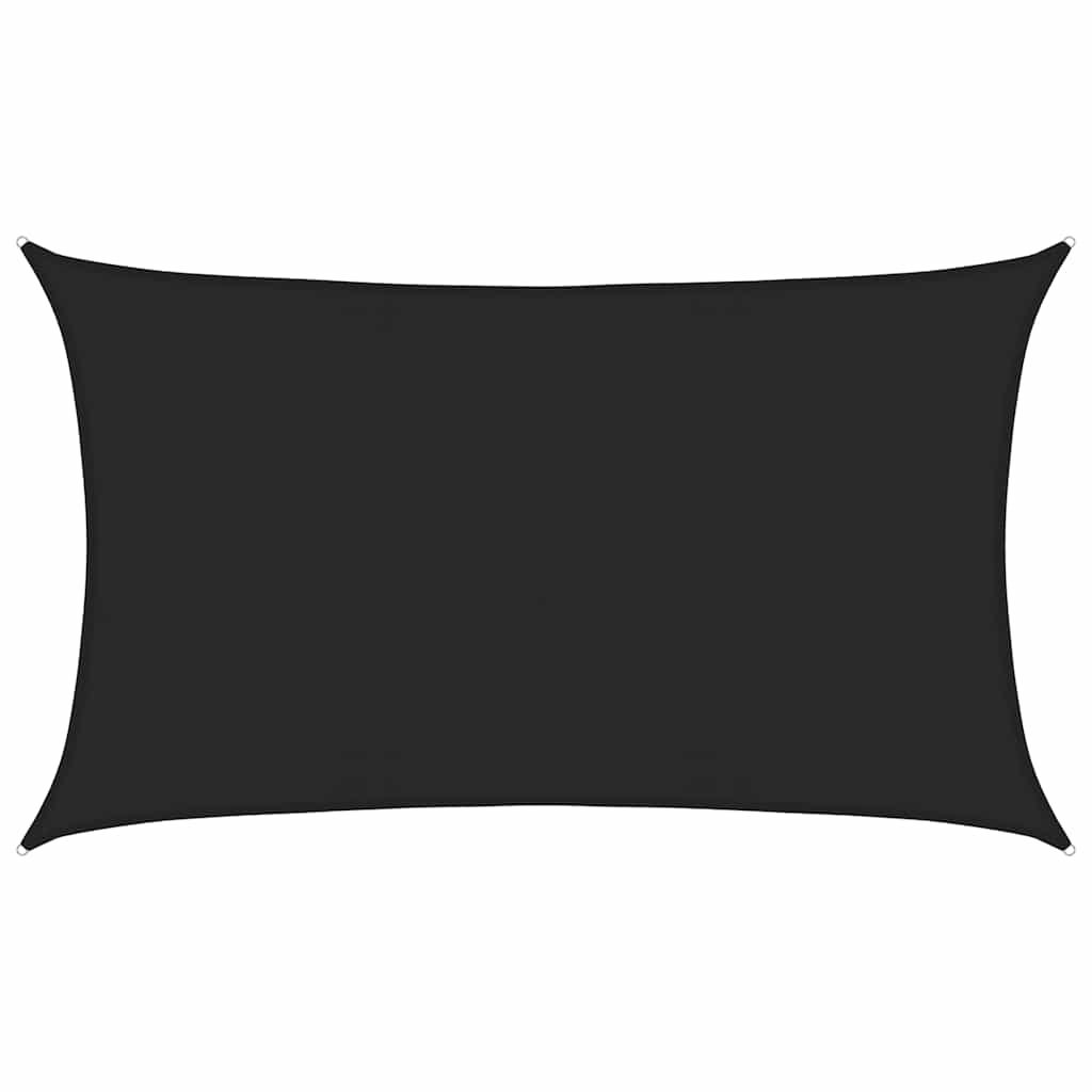 Vidaxx Sonnensegel 160 g/m² 5x8 m HDPE Schwarz