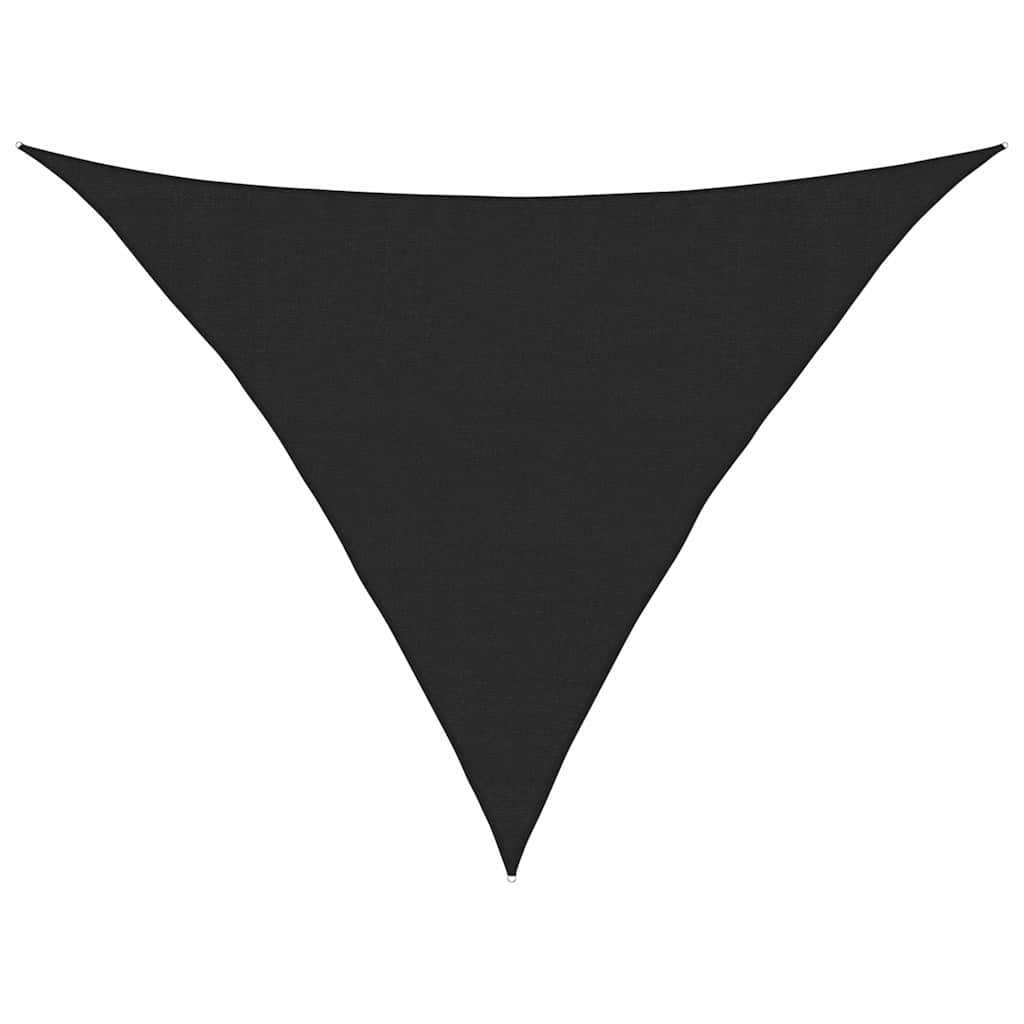 VidaXL Sonnensegel 160 g/m² 3,5 x 3,5 x 4,9 m HDPE Schwarz