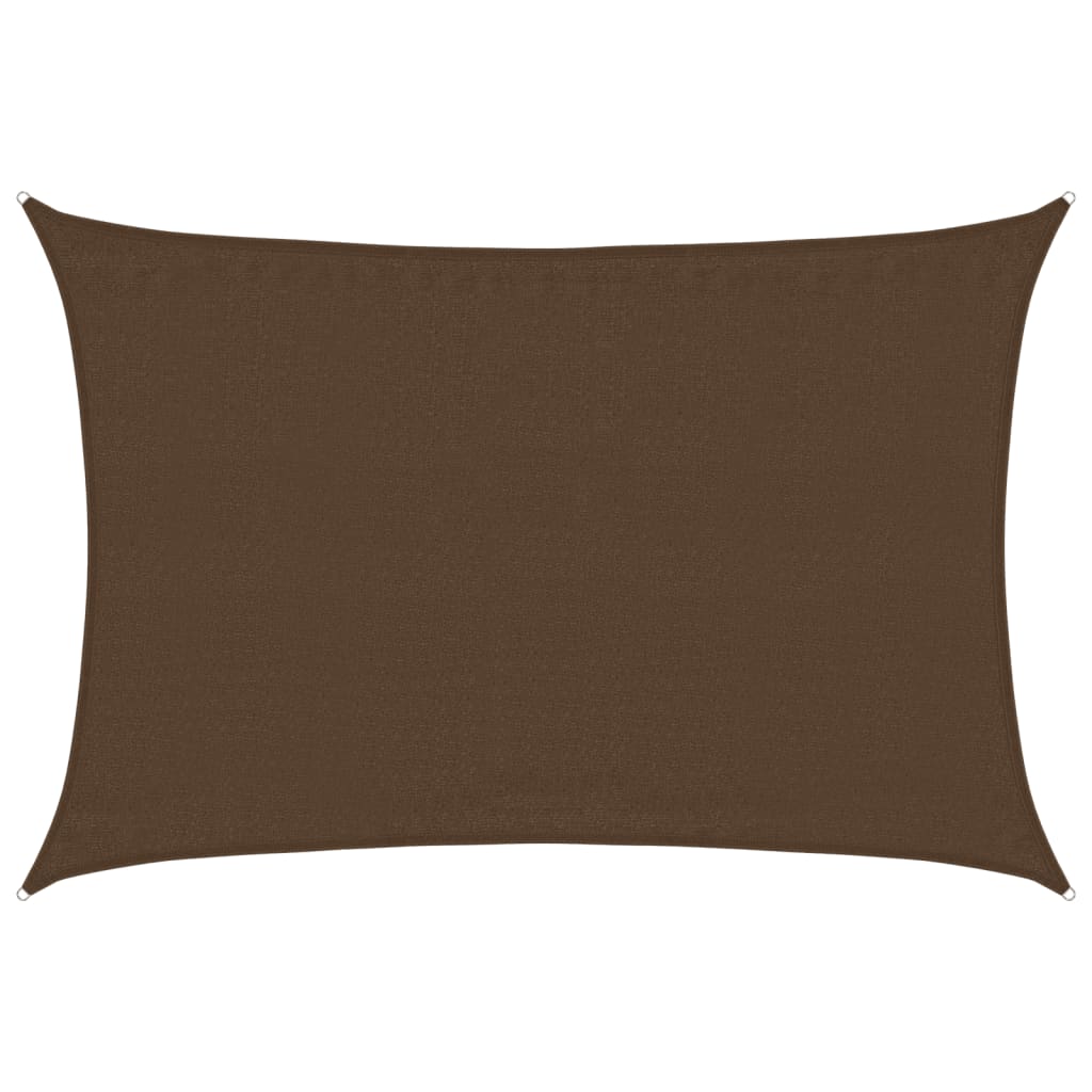 VidaXL Sonnensegel 160 g/m² 3,5 x 5 m HDPE braun