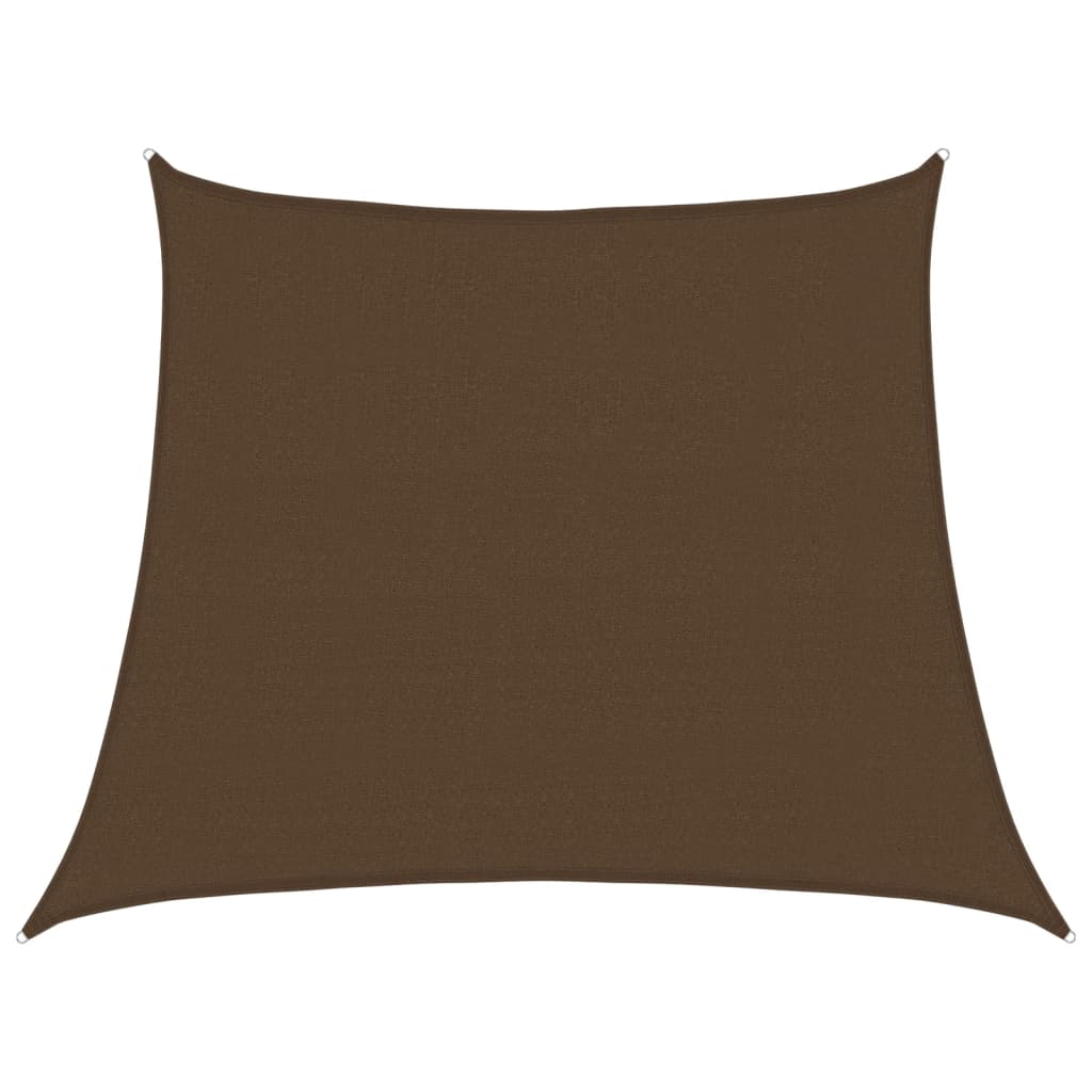 Vidaxl zonnezeil 160 g m² 3 4x3 m hdpe bruin