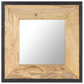 Vidaxx Spiegel 50x50 cm Festes Mangoholz