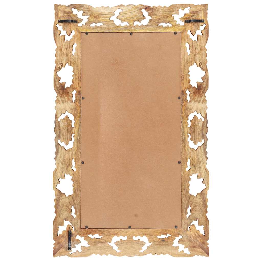 Vidaxx Spiegel Hand -Schnitt 80x50 cm Festes Mangoholz braun