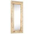 Vidaxl spiegel handgesneden 110x50x2,6 cm massief mangohout