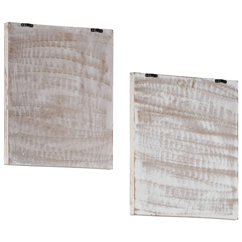 Vidaxxl - Wandpaneele, 2 Stück, handgeschnitten, 40 x 40 x 1,5 cm, MDF