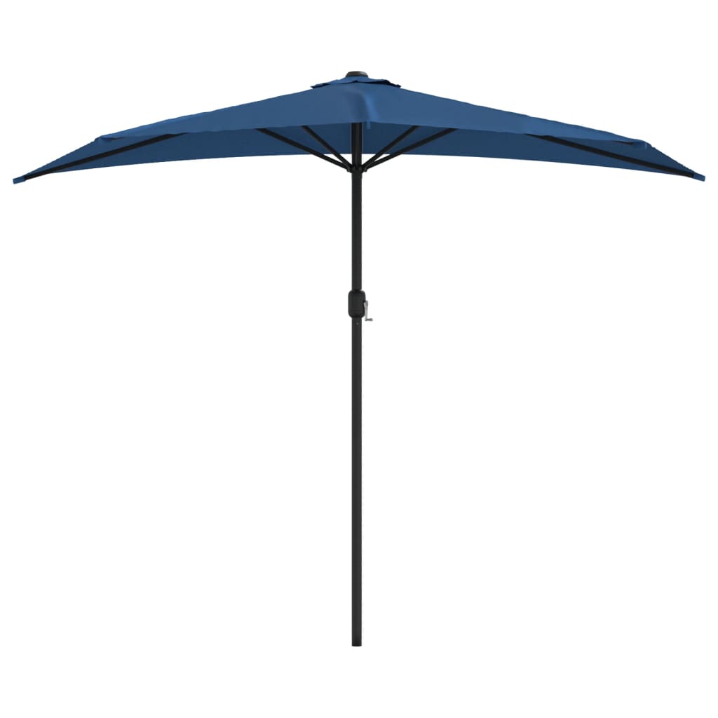 VidaXL Halbbalkonschirm mit Aluminiumstange 270x144x222 cm Blau