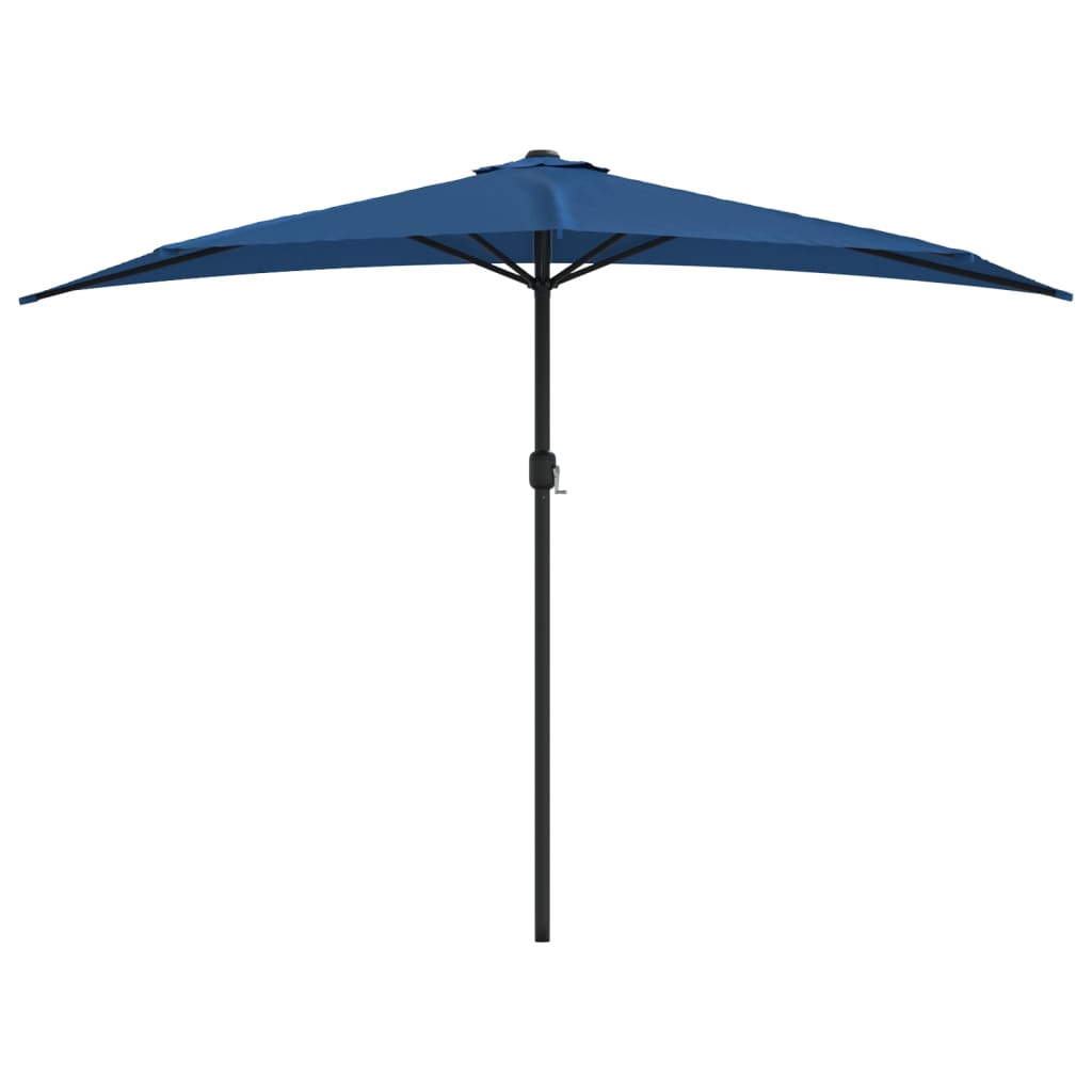 VidaXL Halbbalkonschirm mit Aluminiumstange 300x155x223 cm Blau