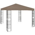Vidaxl prieel 3x3 m taupe