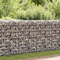 Vidaxl schanskorfmuur met deksels 150x60x100 cm gegalvaniseerd staal