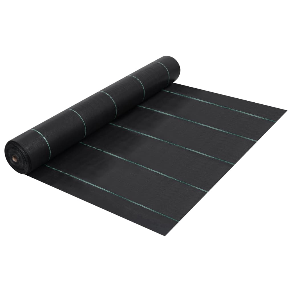 VidaXL Root Cloth 2x25 m pp schwarz