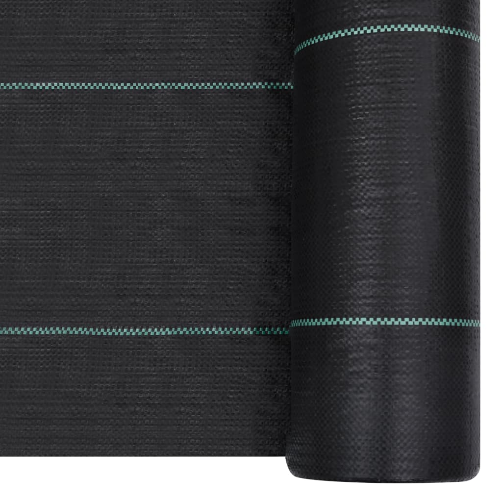 VidaXL Root Cloth 2x25 m pp schwarz