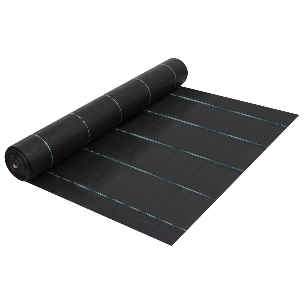Vidaxxl -Karotten -Stoff 2x150 m PP schwarz