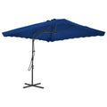 VIDAXL - Sonnenschirm mit Stahlstange 250x250x230 cm Blau