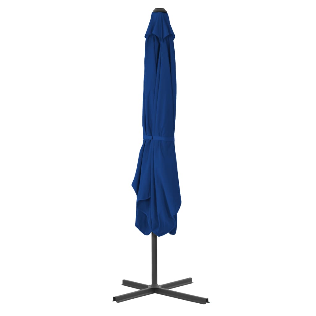 VIDAXL - Sonnenschirm mit Stahlstange 250x250x230 cm Blau