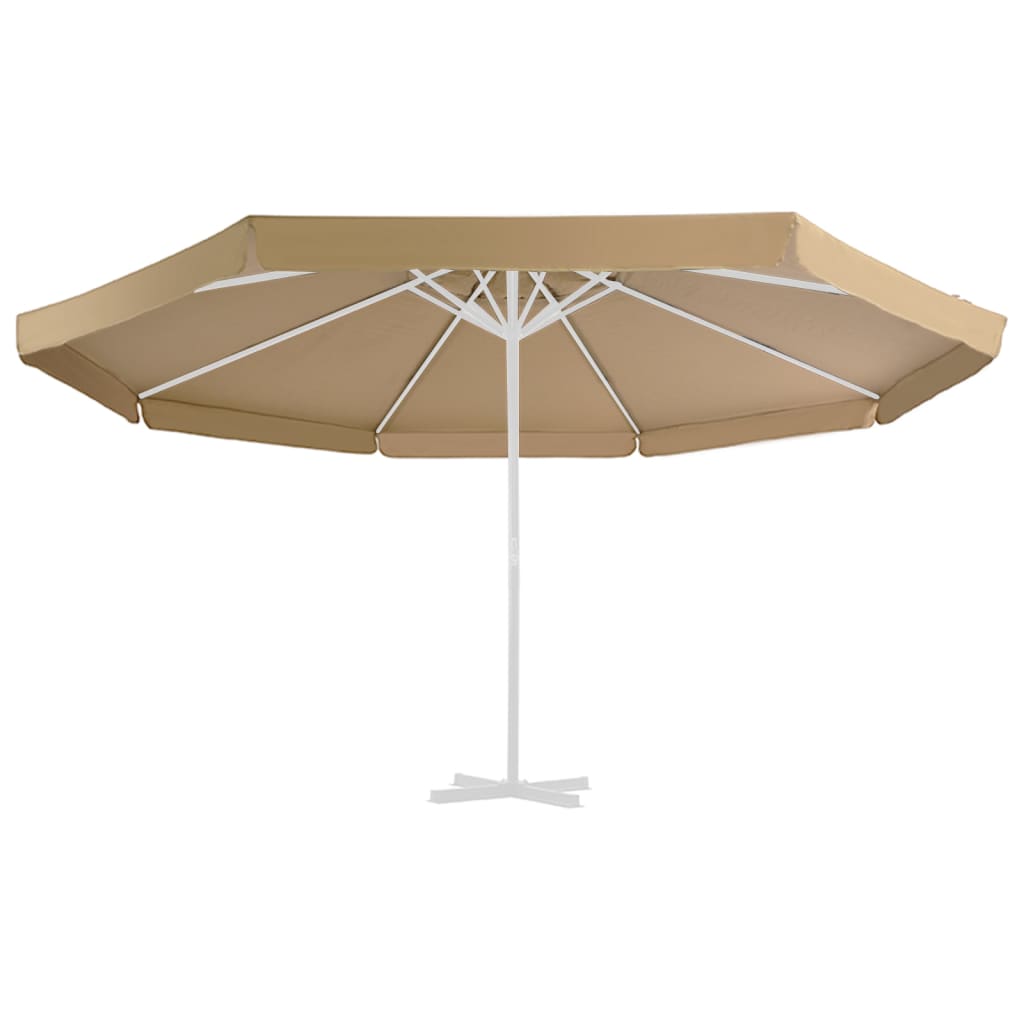 VidaXL Ersatzdach für Sonnenschirm 515 cm taupe