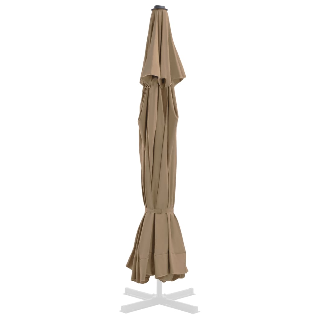 VidaXL Ersatzdach für Sonnenschirm 515 cm taupe