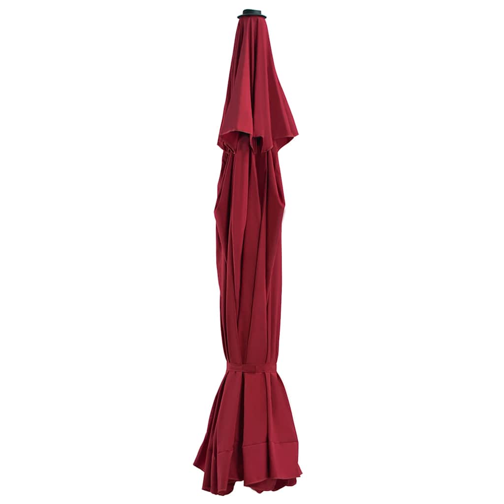Vidaxl vervangingsdoek voor parasol 515 cm bordeauxrood