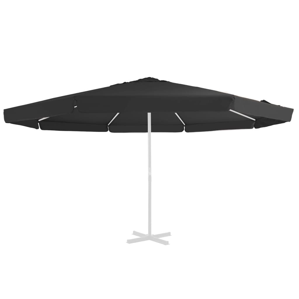VidaXL Ersatzbezug für Sonnenschirm 515 cm Schwarz
