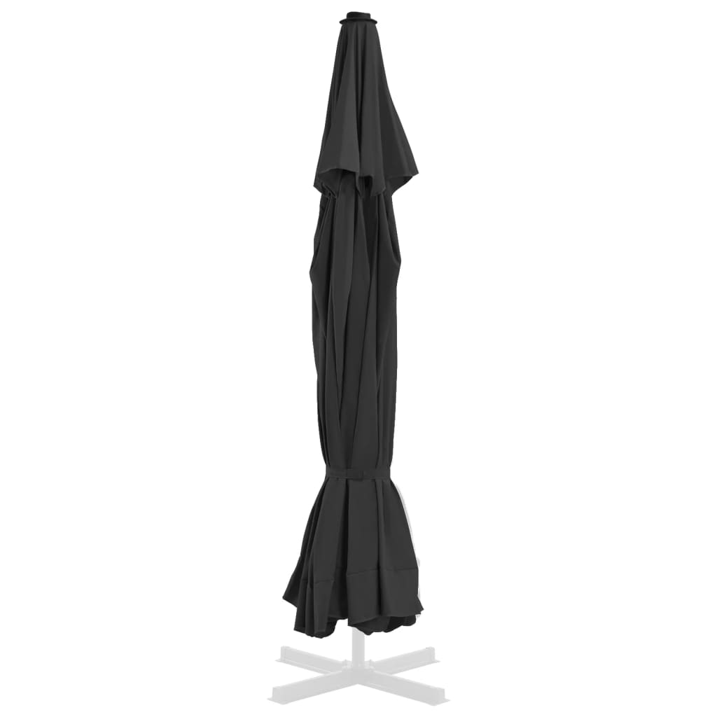 VidaXL Ersatzbezug für Sonnenschirm 515 cm Schwarz