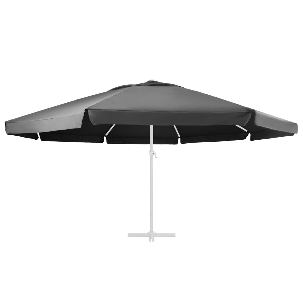 VIDAXL -Ersatztuch für Sonnenschirm 600 cm Anthrazit -gelöscht